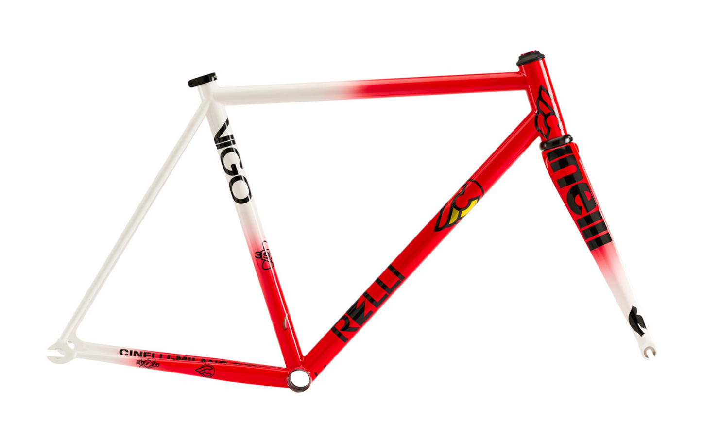 Vigorelli Steel - 80s Team Red and White - Framekit